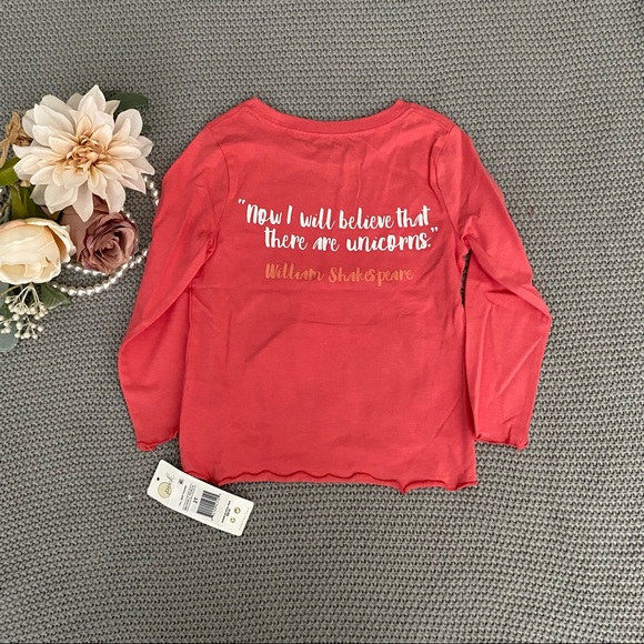 Peek Legend of the Unicorn Graphic Long Sleeve 2T Tee NWT - Picture 3 of 10